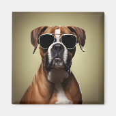Cool Boxer Dog Magneet (Voorkant)
