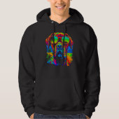 Cool Boxer Dog Pop Art Hoodie (Voorkant)