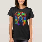 Cool Boxer Dog Pop Art T-shirt (Voorkant)