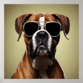 Cool Boxer Dog Poster (Voorkant)