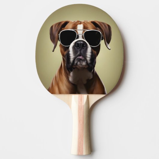 Cool Boxer Dog Tafeltennisbatje (Voorkant)