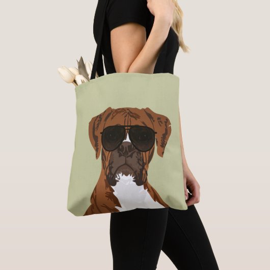 Cool Boxer Dog voor Hondenliefhebbers Canvas tas (Dichtbij)