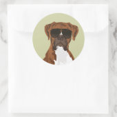 Cool Boxer Dog voor Hondenliefhebbers Sticker (Tas)