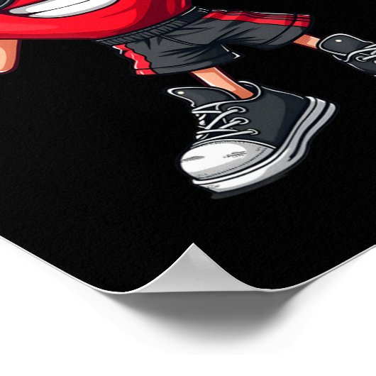 Cool Boxer Hart Boksen Mannen Boys Kinder Vrede Si Poster (Hoek)