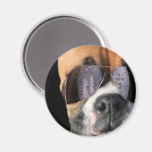 Cool Boxer in zonnebril magneet (Voorkant / Achterkant)