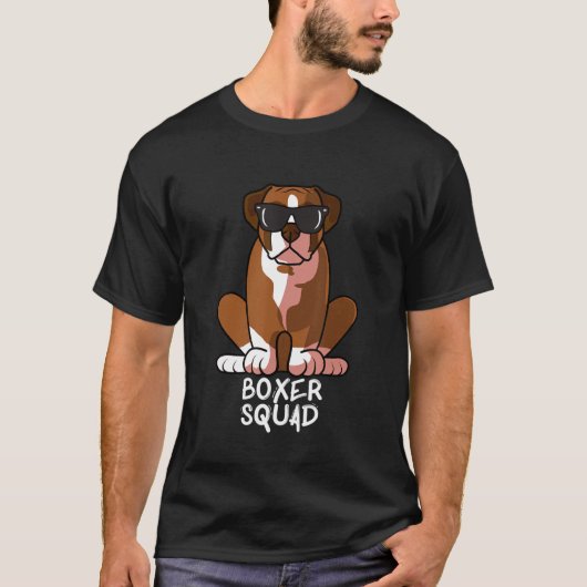 Cool Boxer Squad Dog Love R T-shirt (Voorkant)