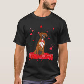Cool Boxer Valentijnsdag Dog T-shirt (Voorkant)