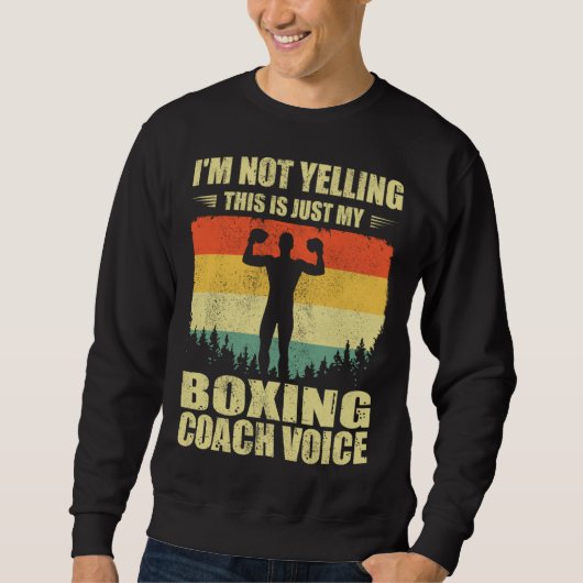 Cool Boxing Coach For Men Women Team Boxing Coachi Trui (Voorkant)