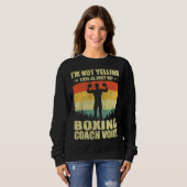 Cool Boxing Coach For Men Women Team Boxing Coachi Trui (Voorkant volledig)