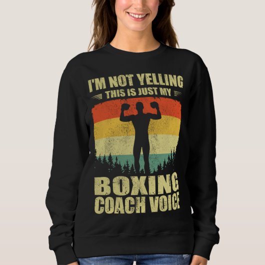 Cool Boxing Coach For Men Women Team Boxing Coachi Trui (Voorkant)