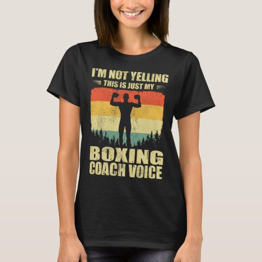 Cool Boxing Coach Voor Mannen Vrouwen Team Boxing  T-shirt (Voorkant)