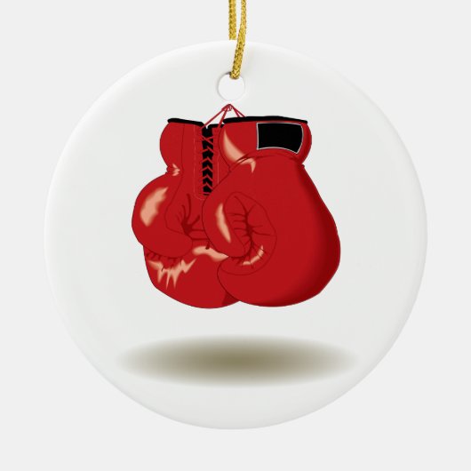 Cool Boxing Emblem Keramisch Ornament (Voorkant)