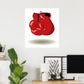 Cool Boxing Emblem Poster (Thuiskantoor)