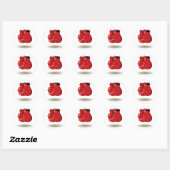 Cool Boxing Emblem Ronde Sticker (Vel)