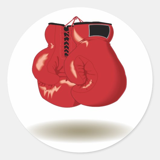 Cool Boxing Emblem Ronde Sticker (Voorkant)