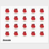 Cool Boxing Emblem Vierkante Sticker (Vel)