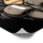 Cool Boxing Monkey - Kostuum Poster (Hoek)