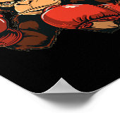 Cool Boxing Monkey Kostuum Poster (Hoek)