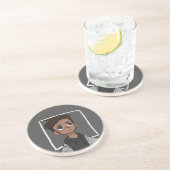 Cool Boy Art Zandsteen Onderzetter (Zijkant)