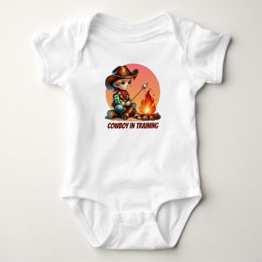 Cool boy cowboy training aanpasbaar romper (Voorkant)