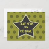 Cool Boy Customizable Camp Postcard Briefkaart (Voorkant / Achterkant)