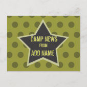 Cool Boy Customizable Camp Postcard Briefkaart (Voorkant)