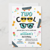 Cool Boy Leuke Zomer Sweet Twee Cool 2e Verjaardag Kaart (Voorkant)