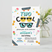 Cool Boy Leuke Zomer Sweet Twee Cool 2e Verjaardag Kaart (Staand voorkant)