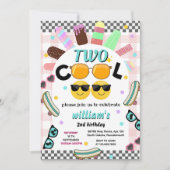 Cool Boy Leuke Zomer Sweet Twee Cool 2e Verjaardag Kaart (Voorkant)