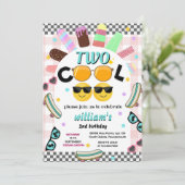 Cool Boy Leuke Zomer Sweet Twee Cool 2e Verjaardag Kaart (Staand voorkant)