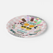 Cool Boy Leuke Zomer Sweet Twee Cool 2e Verjaardag Papieren Bordje (Gekanteld)