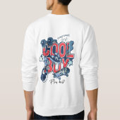 Cool Boy met stijlvolle hobbyiconen Trui (Achterkant)