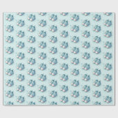 Cool boys baby shower tegelschoenen cadeaupapier (Vlak)