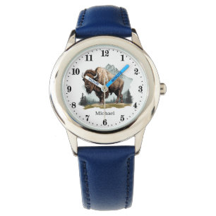 Cool boys Buffalo liefhebbers voeg naam toe Horloge