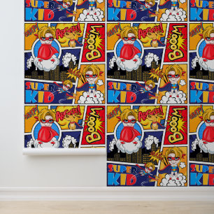 Cool boys comic pop betegeld behang