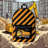 Cool boys Construction voeg naam toe Bedrukte Rugzak