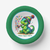 Cool boys dinosaur party add text  papieren kommen (Voorkant)