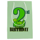 Cool boys dinosaurus feest 2e medium cadeauzakje (Voorkant)