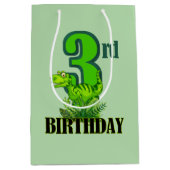 Cool boys dinosaurus feest 3e medium cadeauzakje (Voorkant)