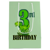 Cool boys dinosaurus feest 3e medium cadeauzakje (Achterkant)