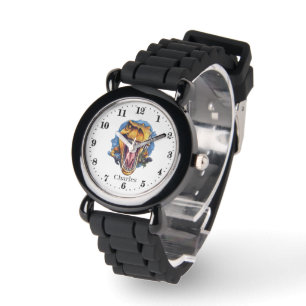 Cool boys dinosaurus naam toevoegen horloge