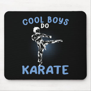 Cool Boys Do Karate Karateka Aziatische vechtsport Muismat