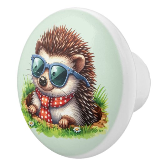 Cool boys egel Nursery Keramische Knop (Rechts)