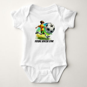 Cool boys future Soccer star aanpasbaar Romper