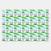 Cool Boy's Golfing Thema Verjaardagsfeest Inpakpapier Vel (Voorkant 2)