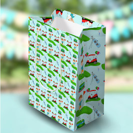 Cool Boy's Golfing Thema Verjaardagsfeest Medium Cadeauzakje