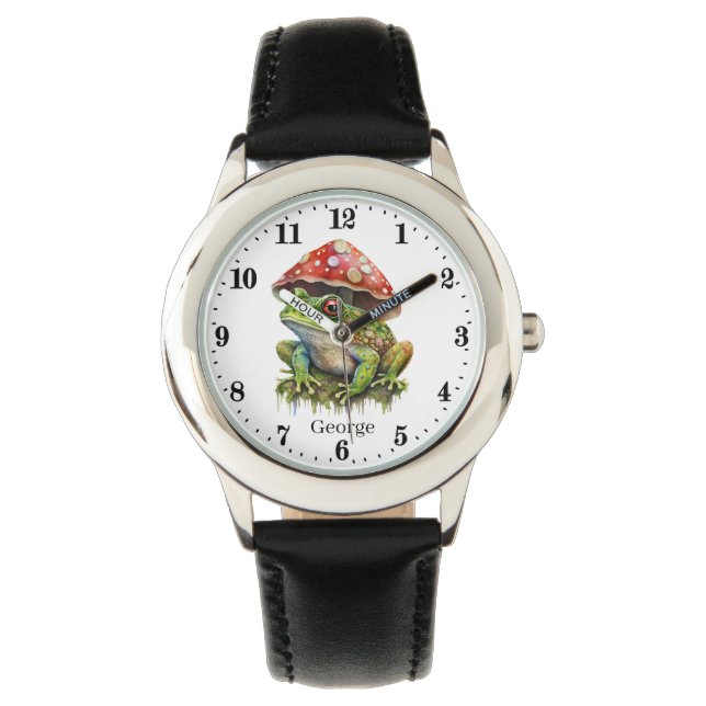 Cool boys kikkerliefhebbers voeg naam toe horloge (Voorkant)