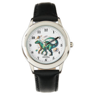 Cool Boys Kosmische Dinosaurus voeg naam toe Kijk Horloge