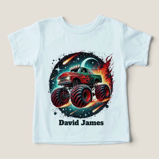 Cool boys monster truck aanpasbaar (Design voorkant)