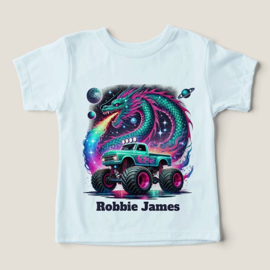 Cool boys monster truck customizable (Design voorkant)